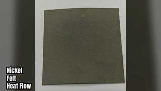 Nickel Fiber Felt Thermal Conductivity Porosity Control