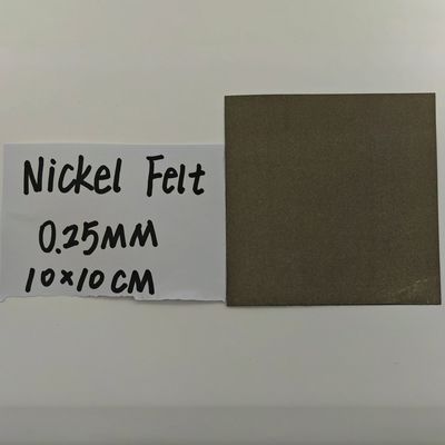 30-50% Porosity Nickel Fiber Felt 0.25mm Thick AEM Water Electrolysis Hydrogen Production